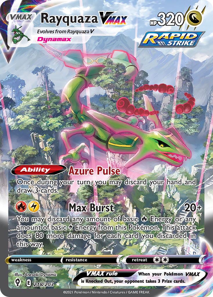 Rayquaza VMAX (Alt Art) — Evolving Skies
